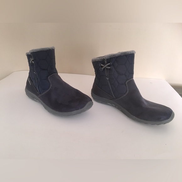 Skechers Rare Navy Blue Winter Booties size 7 - Picture 5 of 7